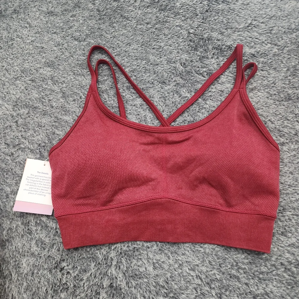 JoyLab Strappy Seamless Pullover Yoga Sports Bra